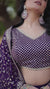 Purple Georgette Embellished Foil Printed Tiered Lehenga Choli Set